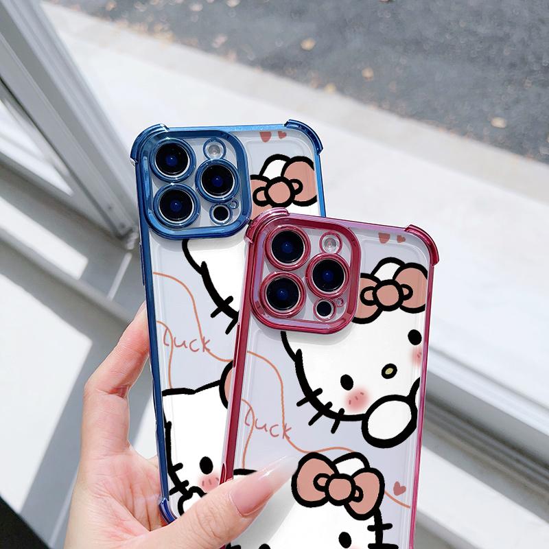 Case For Samsung Galaxy S26 S25 Ultra A57 A56 A16 A54 A55 A07 A35 S24 S23 Ultra Plus FE 5G Soft Hello Kitty Shockproof Casing