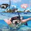 Set de snorkeling uscat Mască de scufundări pentru adulți din sticlă securizată Echipament de snorkeling panoramic profesional pentru antrenament de înot Kit de snorkel