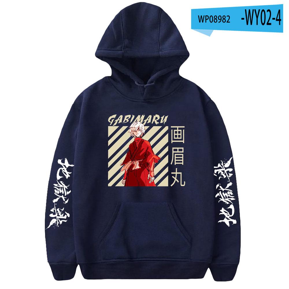 2023 Jigoku Raku Gabimaru Anime Hoodie Long Sleeve Woman Man Sweatshirts Harajuku Streetwear Jigokuraku Manga Clothes Hoodies