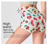 European-American High Waist Printed Sports Yoga Shorts for Women