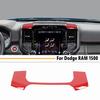 For Dodge Ram 1500 2019-2025 ABS Red Dashboard Center Console Storage Cover Trim