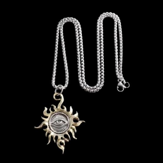 Necklace Pendant Ancient Egypt Egyptian Sun Eye Amulet Talisman Power Protect Health Jewelry Accessories
