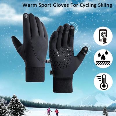 Winter Herren Damen Warme Skihandschuhe Wasserdicht Winddicht Rutschfest Touchscreen-Handschuhe Snowboard Schneemobil Fahrradhandschuhe.