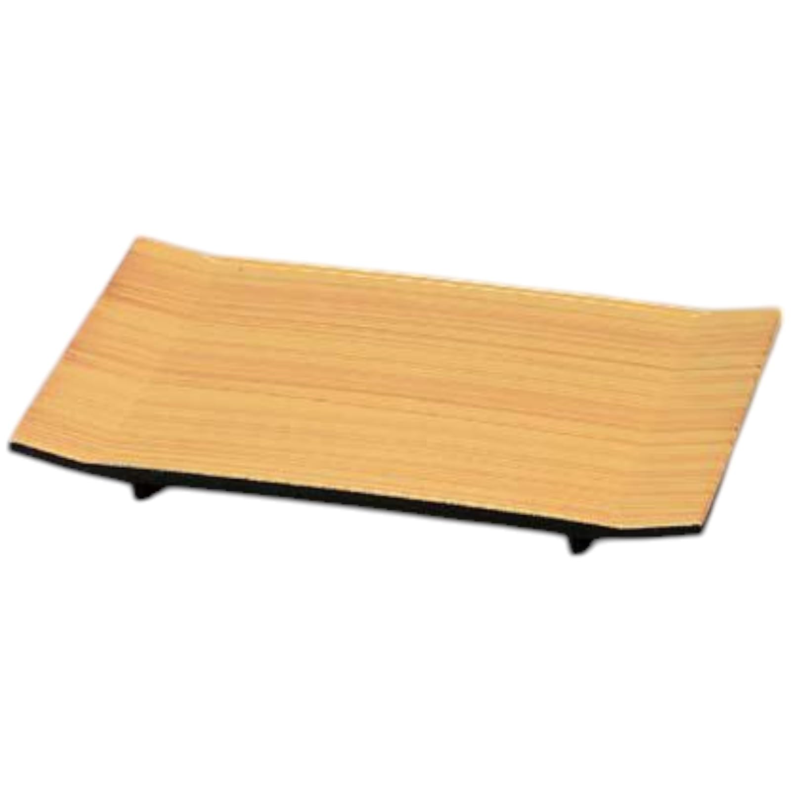 

Premium Nigiri Sushi Wing Sushi White Wood Brushed Made in Japan J-kitchens Plate, Stand, Clear, Shatter-Resistant Plate,