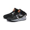 Nike Team Hustle D 9 Slip Resistant Abrasion Resistant Low top Children's Basketball Shoes Black Gray Kids' CQ3706-001