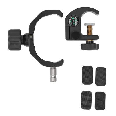 Collector Bracket with Compass GPS RTK Universal Portable Adjustable Range Pole Cradle Mount Holder