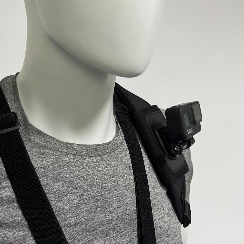Backpack Shoulder Strap 360° Rotate Buckle Quick Release Mount for GoPro Hero 10 9 8 7 6 5 Dji Action 2 Action Camera Accessory