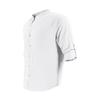 Men's Long Sleeve Stand Collar Henley Casual Shirt.