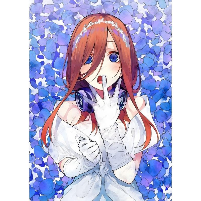 Anime The Q-Quintessential Q-Quintuplets Poster Sticky Wall Art Printing Waterproof Home Living Bed Room Bar Aesthetic Decor