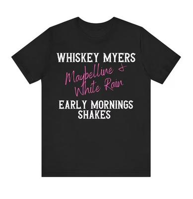 T-shirt Whiskey Myers Early Morning Shakes, taglia S-4XL
