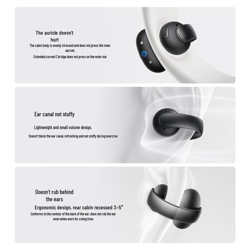 Soundcore AeroClip Open-Ear Clip-On Bluetooth Earbuds