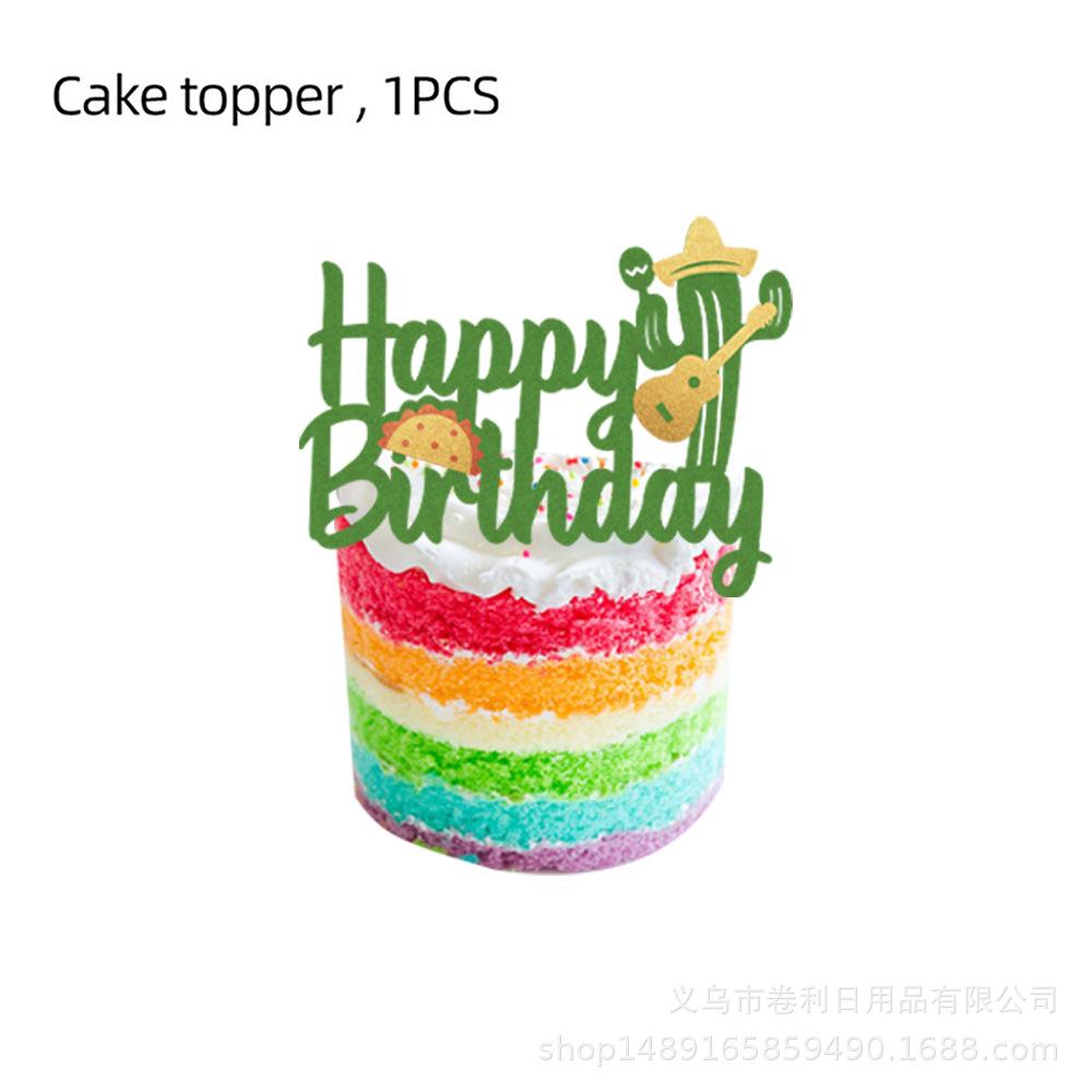 Mexican Party Supplies Carnival Carnival Independent Paper Plates Paper Cups Tissue Tablecloths Atmosphere Decorative Supplies