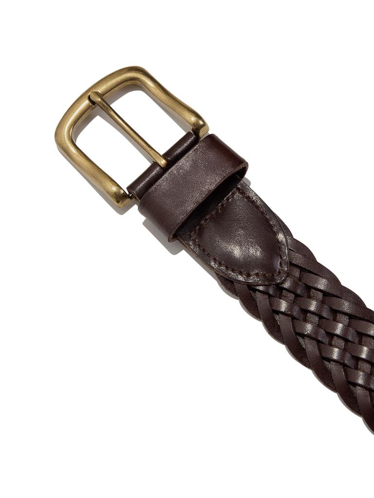 GLOWNY G Classic Braided Belt (Brown)