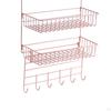 Organizador de despensa de 3 niveles para puerta, almacenamiento de especias para armario y dormitorio
