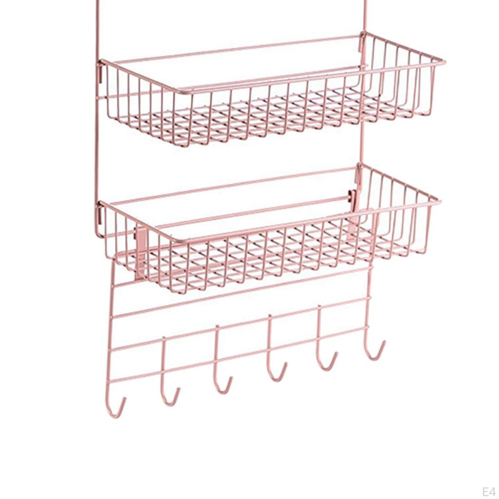 Organizador de despensa de 3 niveles para puerta, almacenamiento de especias para armario y dormitorio