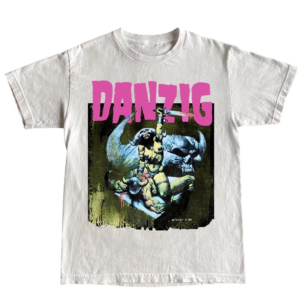 Винтажная футболка Danzig Band, репринт, унисекс, все размеры, E32.40 XXL