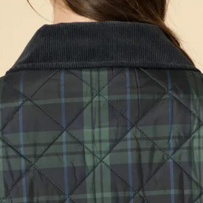 BCBG Corduroy Block Quilting Jumper B4w9r130