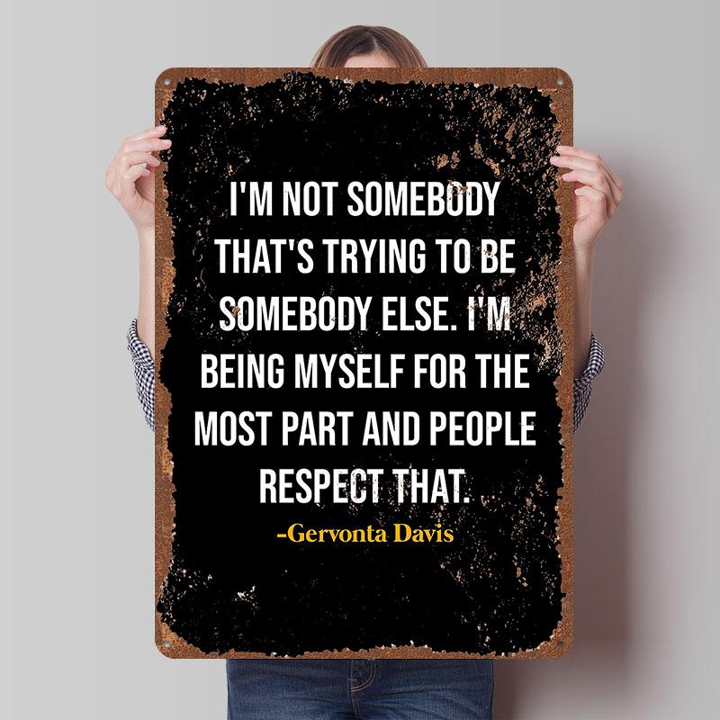 Gervonta Davis Boxer Metal Posters Custom Vintage Metal Signs Wall Art Tin Plaque for Man Cave Modern Home Decoration Ornaments