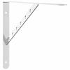 VidaXL Shelf Brackets 4 Pcs 40x2.5x25 Cm Silver Stainless Steel, Wall Support, Wall Shelf Support,, Support 30300