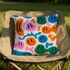 Retro American mosaic Cushion Cover Soft Reversible Durable Pillow Cover MultiScene Use for Home Car Daily Comfort