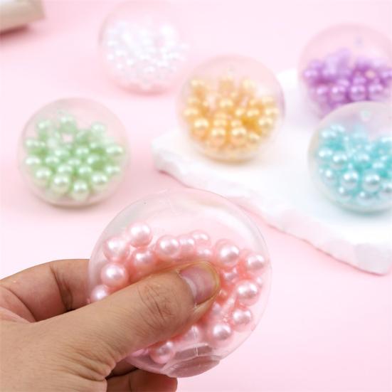 Stress Relief Milk Tea Toy Slow Rising Bead Filled Shell Cat Paw Geometry Squeeze Pinch Toy Focus Aid Anti-anxiety Hand Relaxation Toy