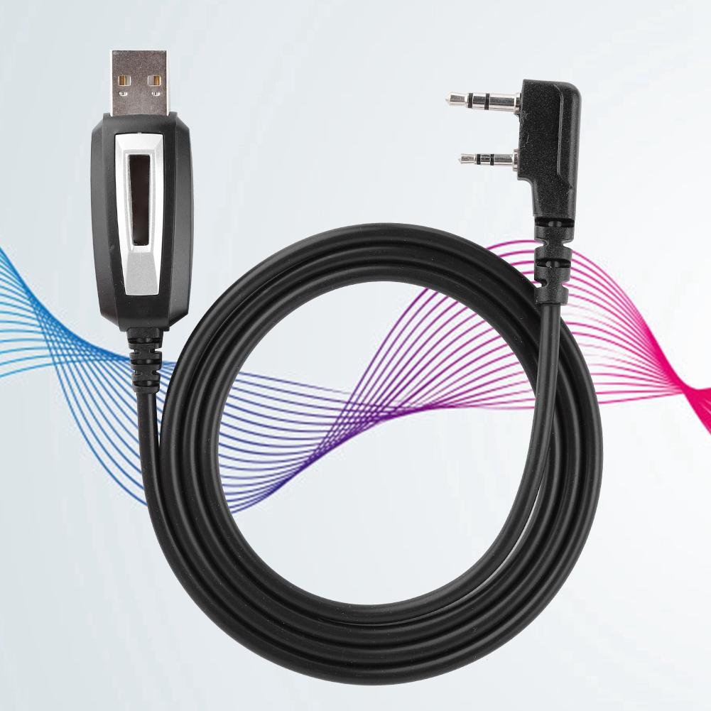 Program Walkie Talkie Programming Cable with CD Driver for Baofeng GT 3 UV 82 BF 888s Radio