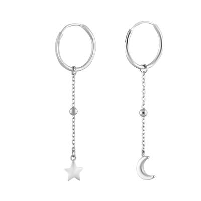 Silver Earrings Without Stones (2102519)