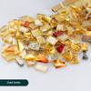 Diy Mosaic Fragments Irregular Shaped Handmade Stone Jade  Glass Particles