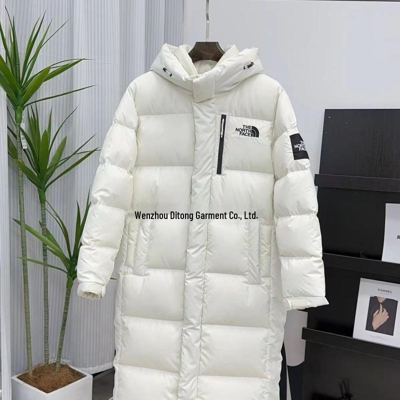 2025 Authentische US Winter Daunenjacke, Unisex, 700er Bauschkraft Weiße Entendaune, Langer Schnitt, Kälteschutz, Warme Pufferjacke