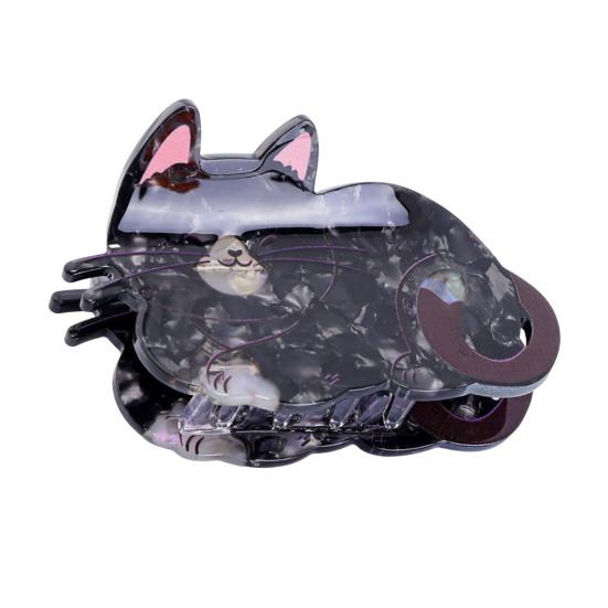 

Hair Clip Cartoon Cat Shape Acetic Acid Back Head Hair Claw Anti-slip Teeth Lightweight Colorfast Large Shark Hair Clamp 2
