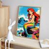Disney Diamond Painting Kit Ariel Mermaid 5D DIY Diamond Art Home Bedroom Wall Decor