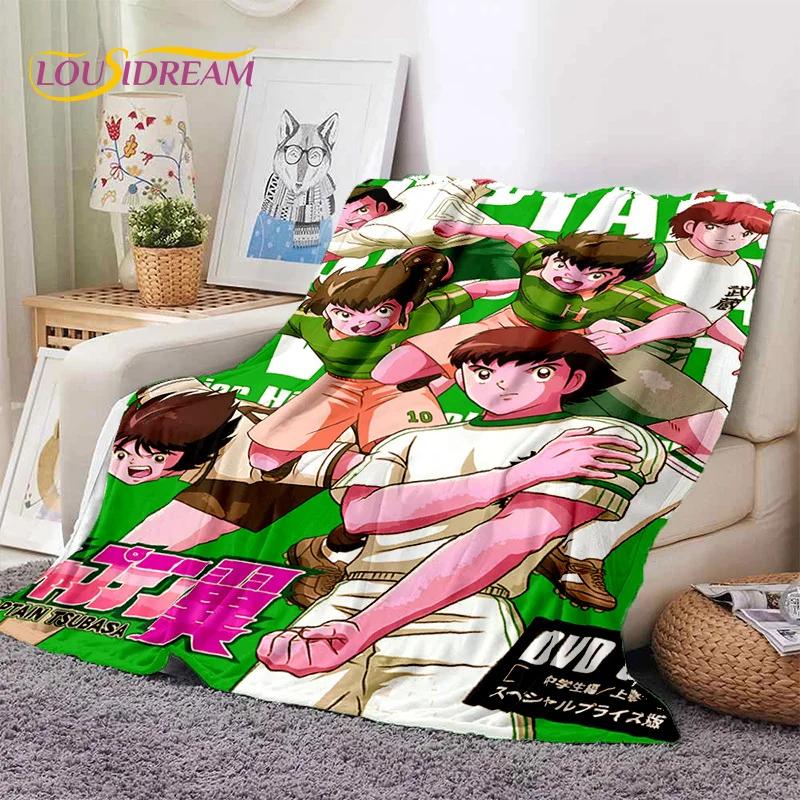 Cartoon Captain Tsubasa Football Soft Flannel Blanket for Beds Bedroom Sofa Picnic,Throw Blanket for Cover Outdoor Leisure Gift