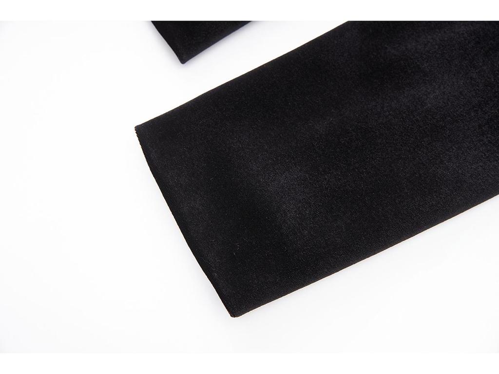 Women's French Black Velvet Slim-Fit Waist-Cinching Suit Jacket - New Autumn Fashion