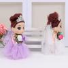 Movable 12cm Bjd Doll 12 Cm Wedding Dress Mini Girl Toy Big Eyes Princess BJD Doll  Play House