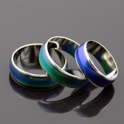 Feeling 1PC 2022 New Gift Fashion Jewelry Color Change Ring Amazing Emotion Temperature Ring  Beads