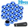 20/40Pcs Car Wheel Nut Caps 17/19/21mm Auto Hub Screw Cover Black Plastic Anti Dust Car Wheel Nut Bolt Covers Tire Accessories