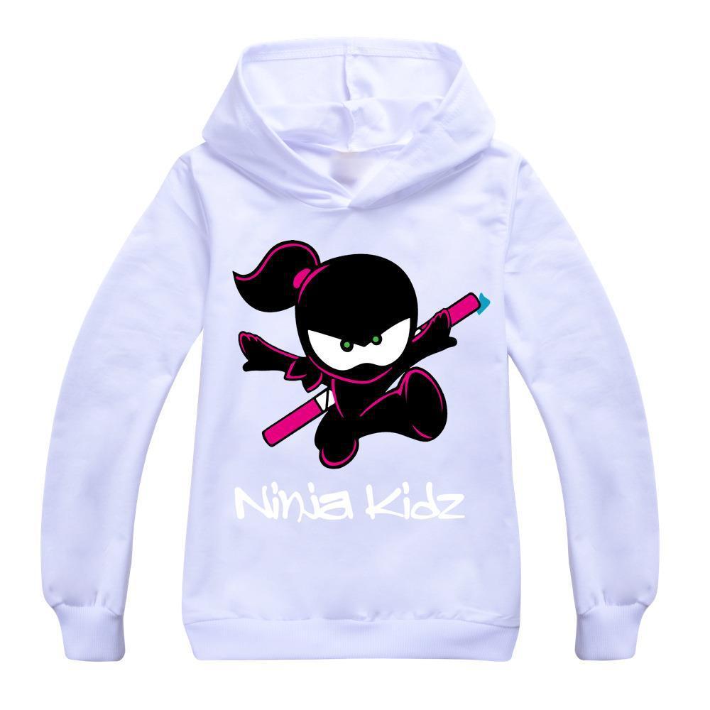 Children's long-sleeved cartoon print hooded sweatshirt