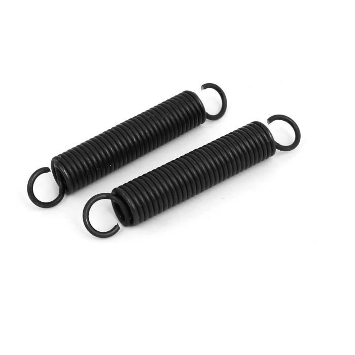 SOURCING MAP Ressort Tension Ressorts Extension 2.5mm Fil Dia 18mm OD 115mm Libre Longueur Acier à ressort 2 Crochets 2Pcs