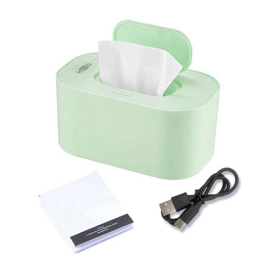 Baby Wipe Warmer Portable Wet Wipes Warmer with LED Display Adjustable Wipe Warmer Dispenser for Baby Wet Wipes Home Travel Car Use