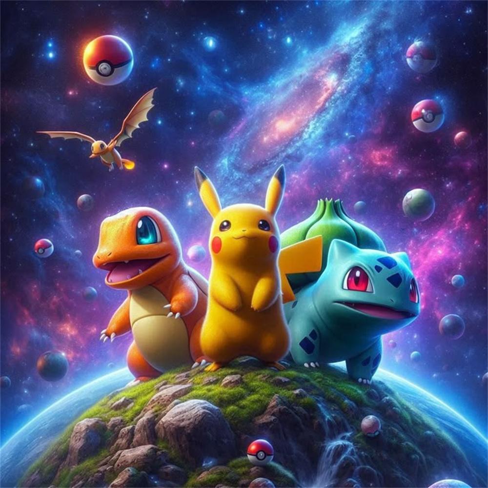 Cartoon und Anime Elfen Diamantmalerei Süßes Gengar Bild DIY Diamantstickerei Heimdekoration Interessantes Handwerk Kindergeschenk