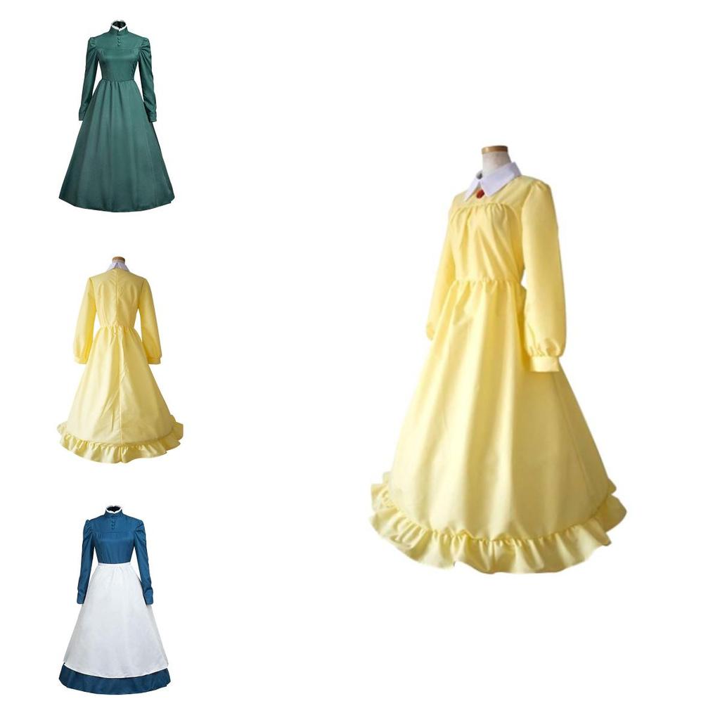 Howl's Moving Castle Sophie Deluxe Long Sleeve Costume For Cosplay