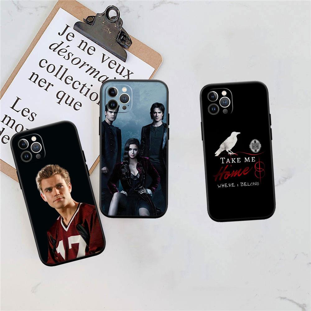 LO91 the Vampire Diaries Soft Shell Phone Case for iPhone SE X XS XR 11 16E 17 Pro Max Air 8 7 6 6s Plus
