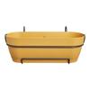 ELHO Vibia Campana Allin1 Oval Balcony Planter - Plastic - Reservoir - 50.4 X 26 X H17.7cm - Honey Yellow