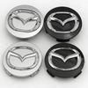 4pcs 56mm Car Wheel Center Hub Caps Rim Cover For Mazda 2 3 5 6 323 626 Demio CX3 CX5 CX30 Atenza Axela MX3 MX5 RX8 Accessories J1