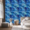 Wallpaper Ink blue, navy blue, turquoise and azure 50x1000
