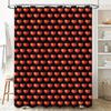 Red Heart Shape Shower Curtain Waterproof Printed Decorative Bathroom Shower Cellophane Curtains For Home Decor