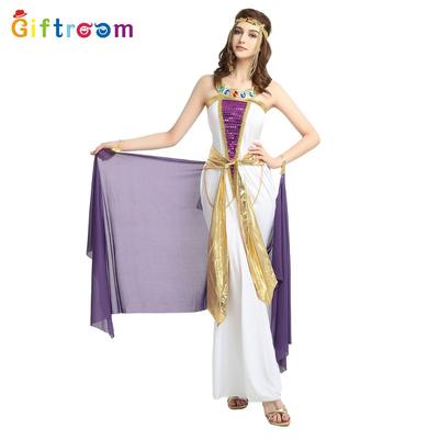 Halloween Party Costume Pharaoh Cleopatra Purple Cleopatra Stage Show Costume Game Uniform