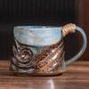 1pc Ceramic Mug Creative Spiral Hemp Rope Vintage Office Afternoon Tea Coffee Mug Living Room Decoration Household Cup Gift