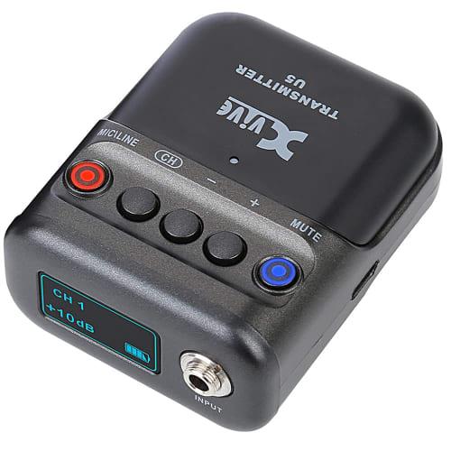 Xvive U5T2 Wireless Pin Microphone System, 2.4GHz Digital Wireless System, 2-Channel (TX+TX+RX Kit), Certified by Technical Standards Approvals in Jap