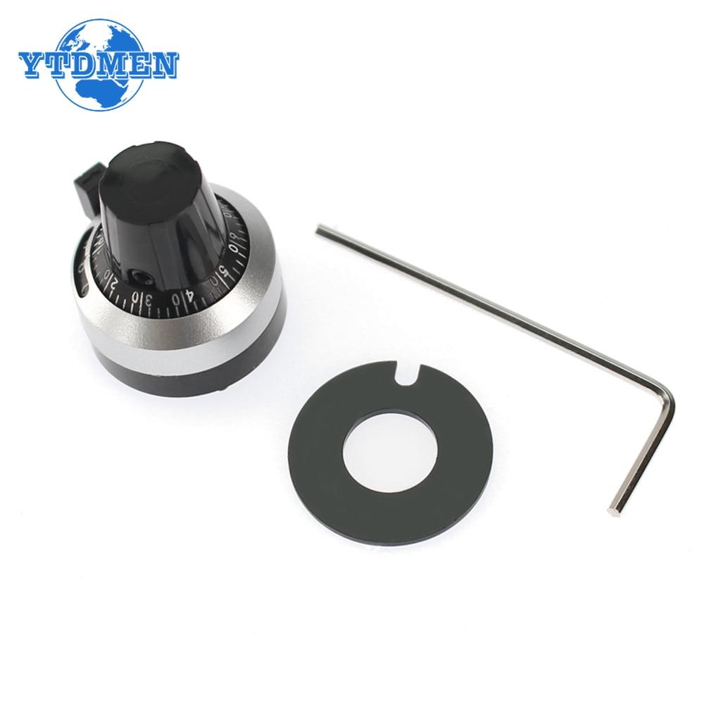 1 Set- Multi Turn Potentiometer Dial Digital Knob Cap 6.35/4mm for 3590S WXD3  Potentiometer